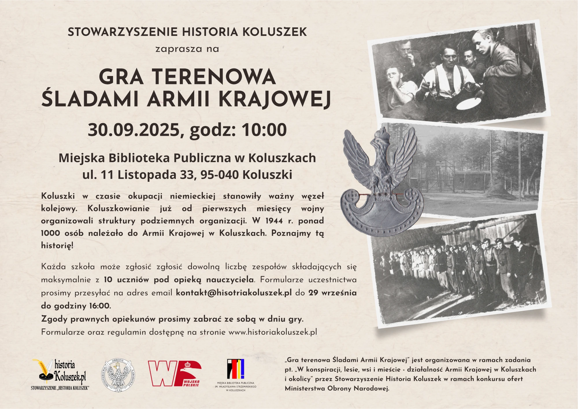 Gra terenowa Śladami Armii Krajowej