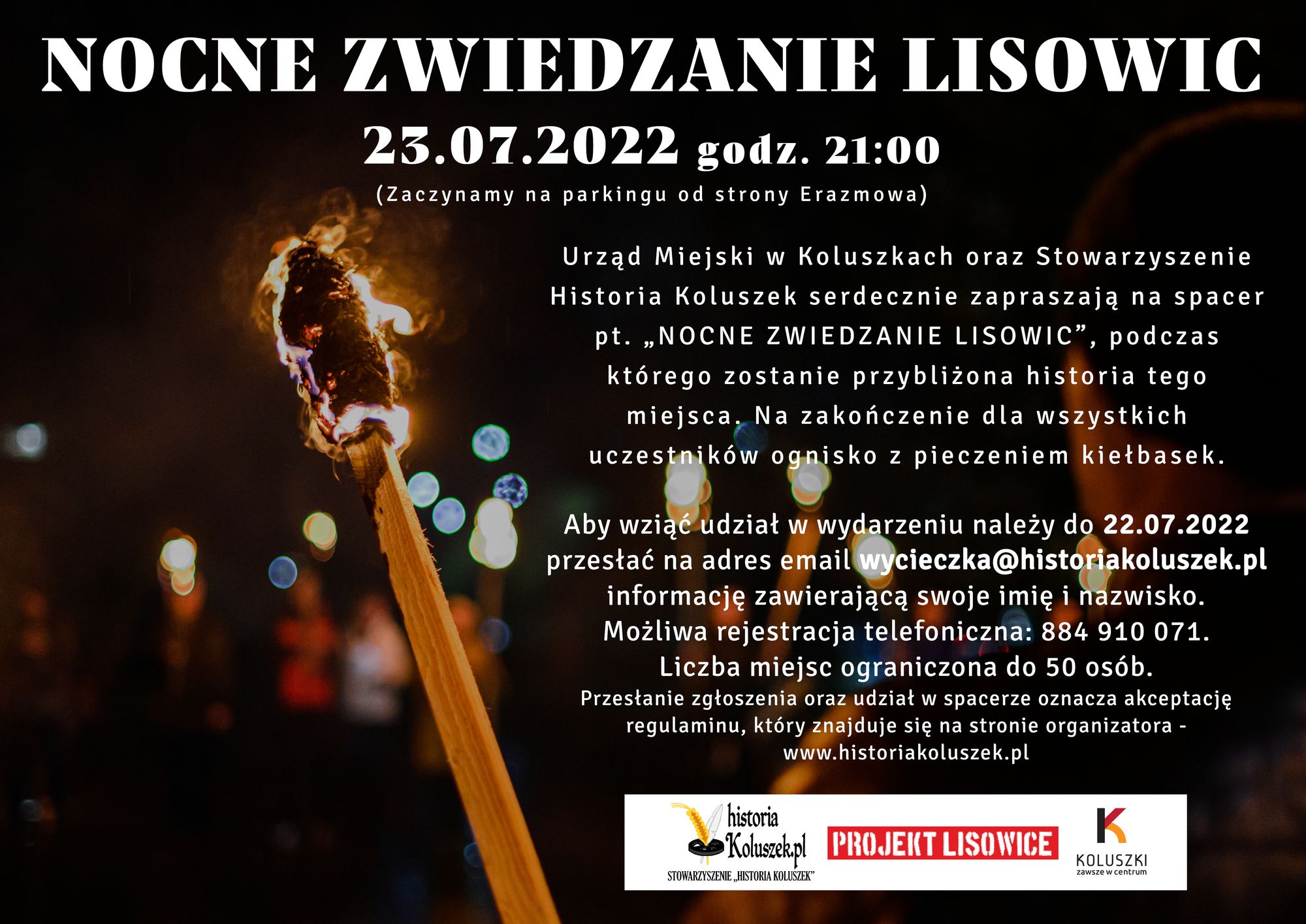 NOCNE ZWIEDZANIE LISOWIC 2022