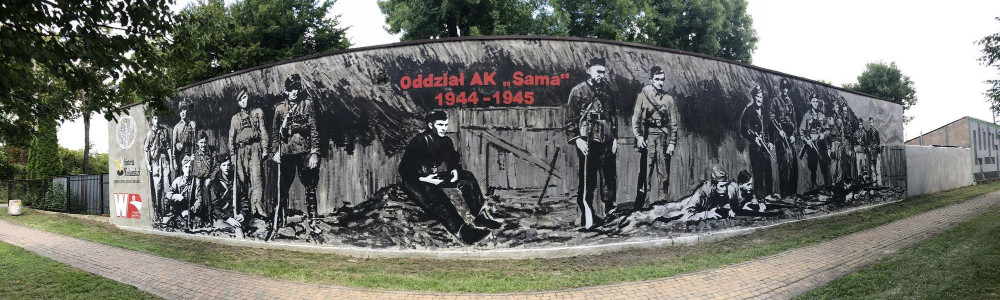 Odsłonięcie muralu poświęconemu Oddziałowi Armii Krajowej por. Romualda Ziółkowskiego - "Sama"