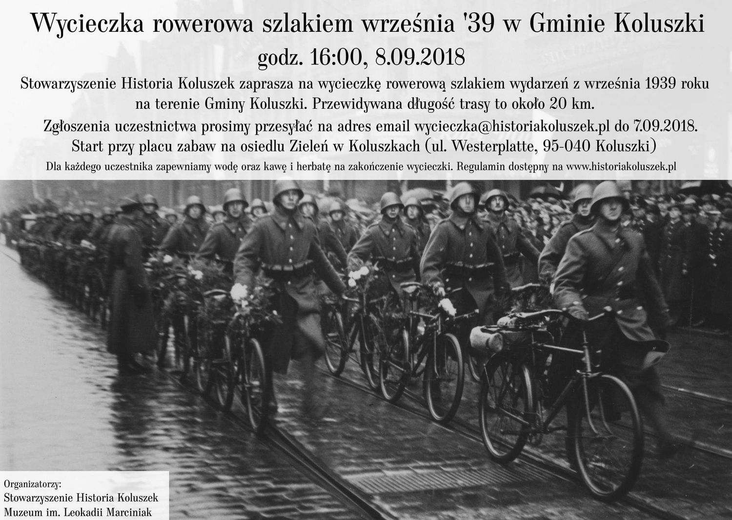 Wycieczka rowerową szlakiem września 1939 w Gminie Koluszki