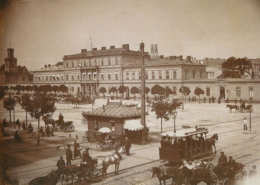 Dworzec Wiedeński w Warszawie ok. 1890 r.