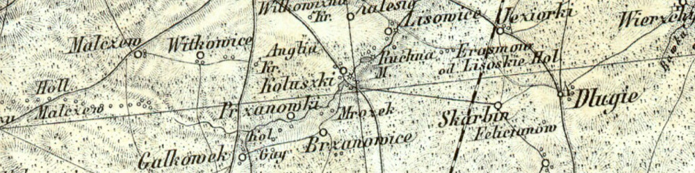 Mapa Reymanna z połowy XIX wieku.