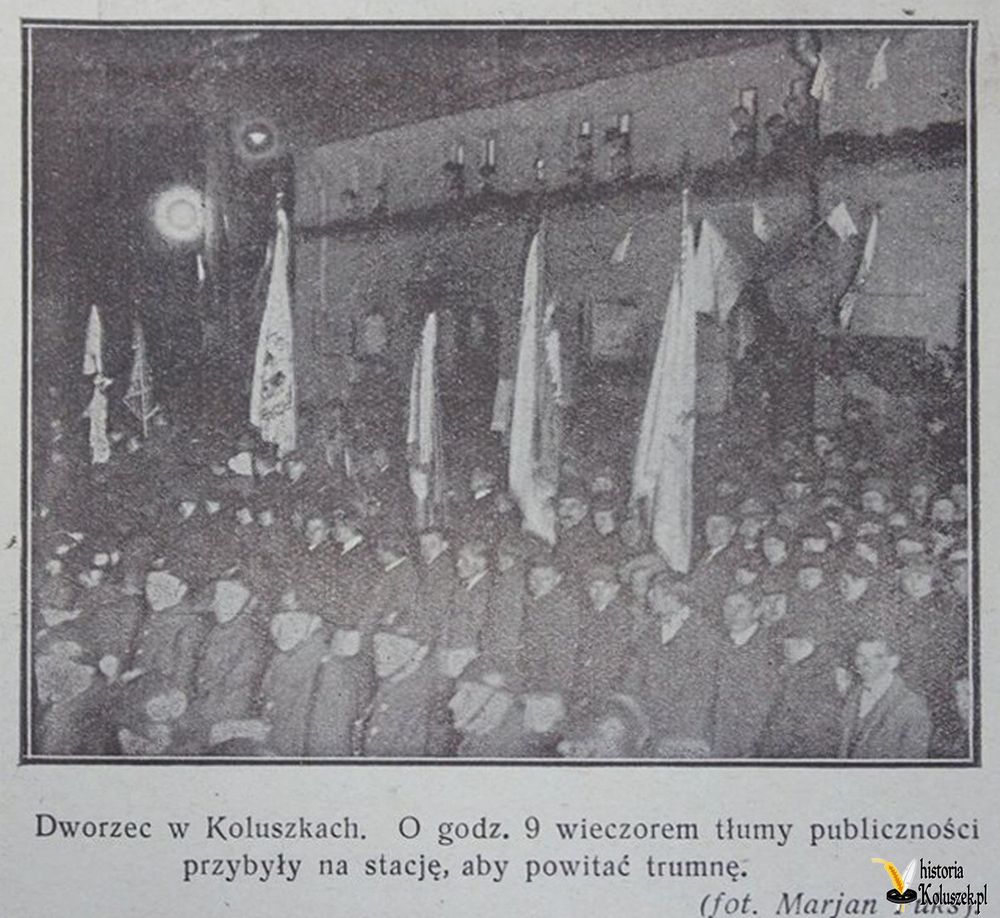 Sprowadzenie prochów Henryka Sienkiewicza do Polski - Stacja Koluszki – 25 października 1924 r.